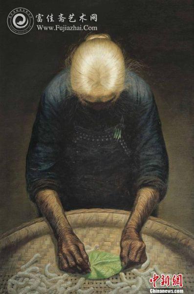 羅中立的作品《春蠶》