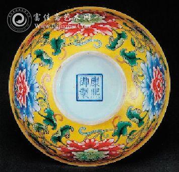 康熙琺瑯彩碗