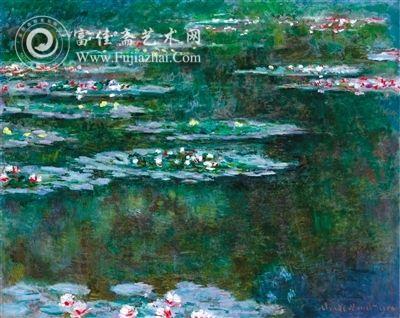 拍得4376.25萬美元的《睡蓮》